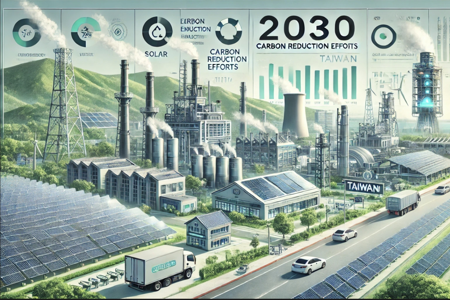 台灣2030減碳新階段目標出爐,製造業與能源業如何應對? - 淨碳先鋒 - NCP
